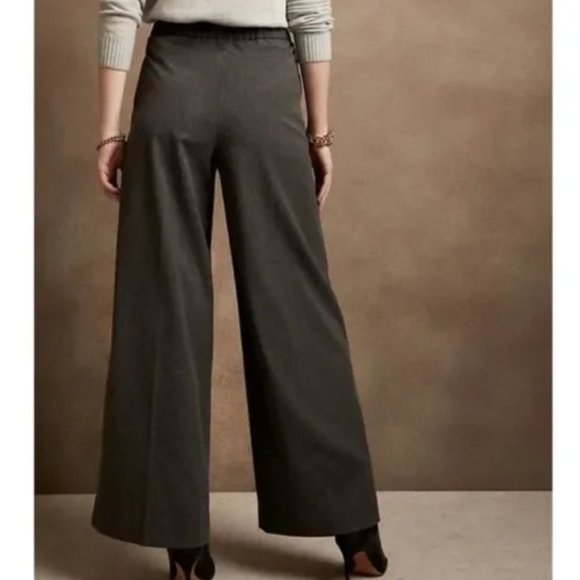 NWT Banana Republic Light Gray Wide Leg Pants - Multiple Sizes - Picture 2 of 6